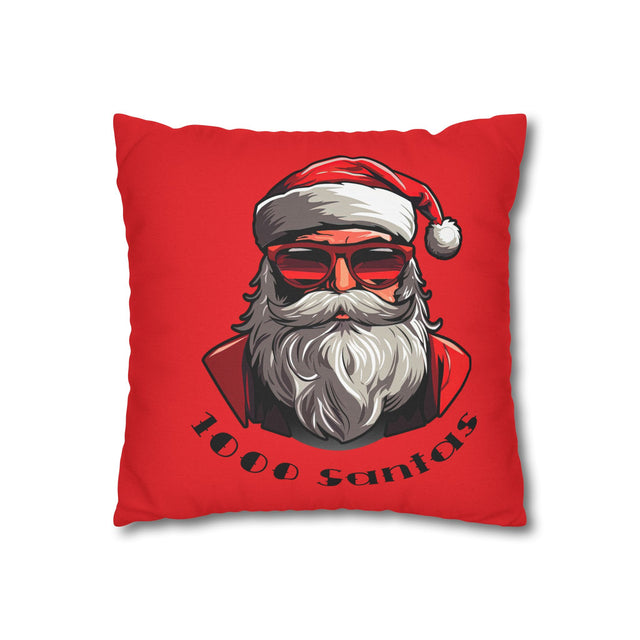 SANTA CLAUS #12 REFLECTING Spun Polyester Square Pillow Case