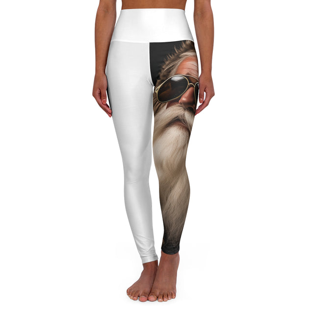 SANTA CLAUS #12 REFLECTING High Waisted Yoga Leggings (AOP)