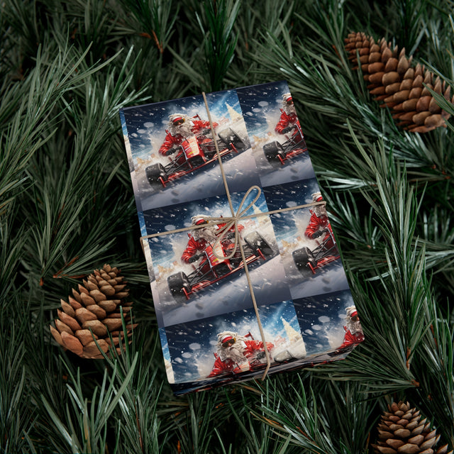 SANTA CLAUS #17 F1 DRIVER Gift Wrap Papers