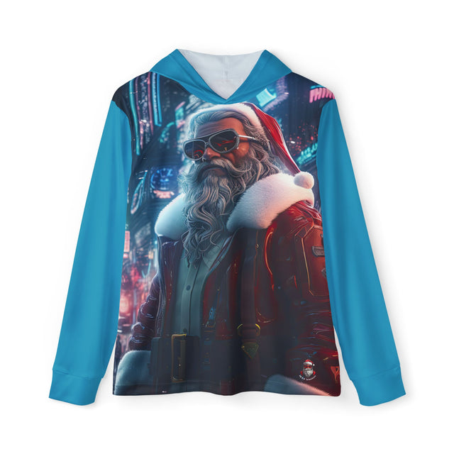 SANTA CLAUS #8 New York : Men's Sports Warmup Hoodie (AOP)