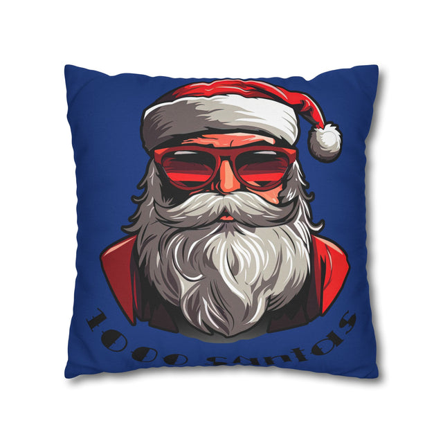 SANTA CLAUS #19 GLIDING NIGHT Spun Polyester Square Pillow Case