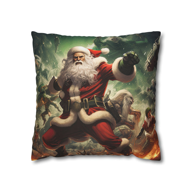 SANTA CLAUS #11 GALAXY HERO Spun Polyester Square Pillow Case