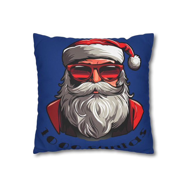 SANTA CLAUS #19 GLIDING NIGHT Spun Polyester Square Pillow Case