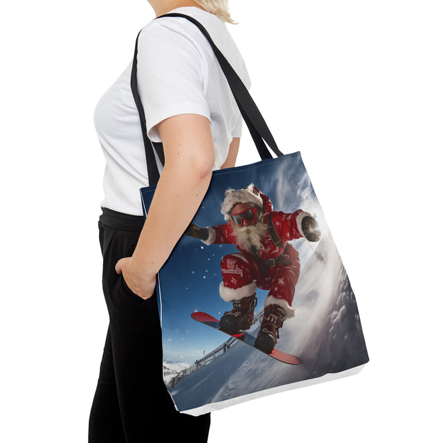 SANTA CLAUS #1 Champion Snowboarder Tote Bag (AOP)