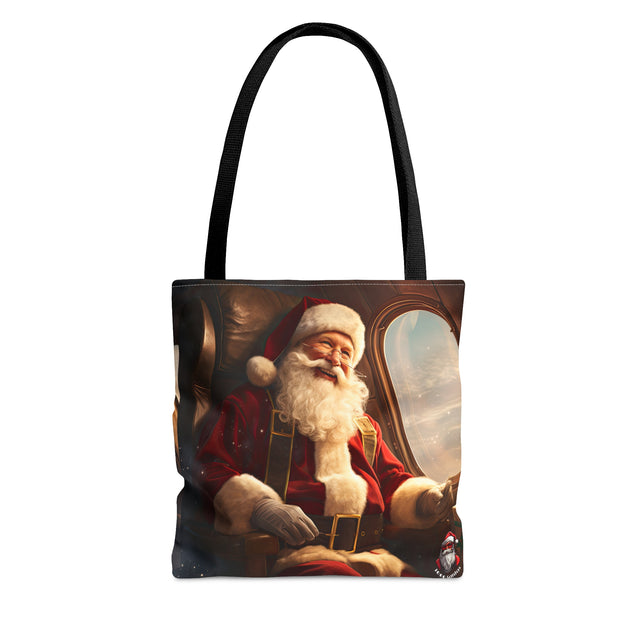 SANTA CLAUS #6 On the plane Tote Bag (AOP)