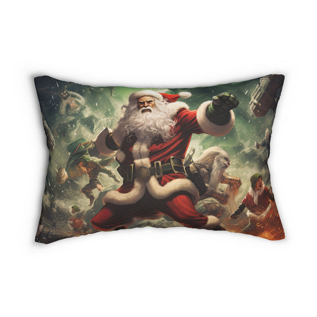 SANTA CLAUS #11 GALAXY HERO Spun Polyester Lumbar Pillow