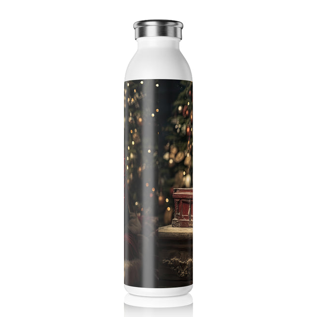 SANTA CLAUS #14 PHOTOGRAPHER Slim Water Bottle