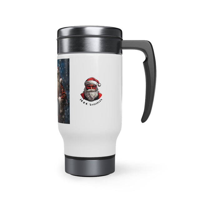 SANTA CLAUS #3 The Director Stainless Steel Travel Mug with Handle, 14oz