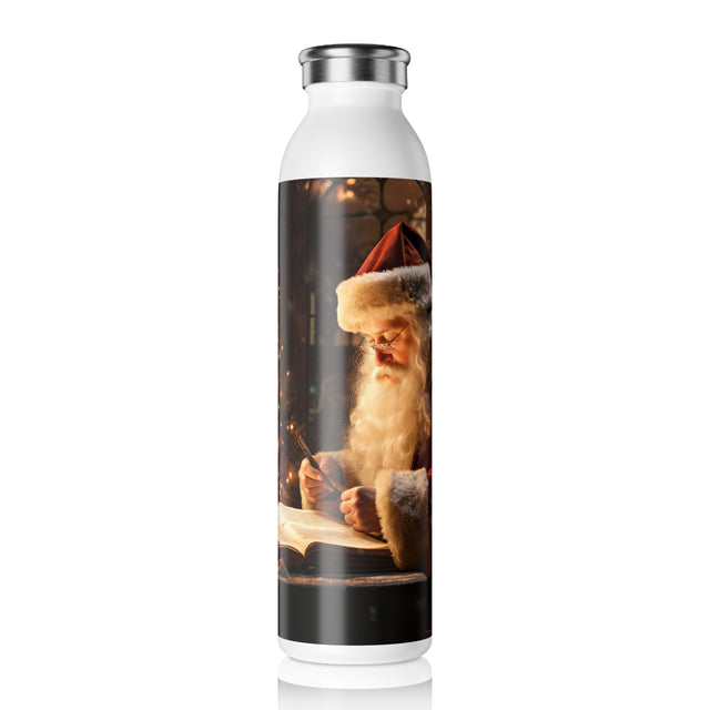 SANTA CLAUS #20 PASSIONATE POET Slim Water Bottle