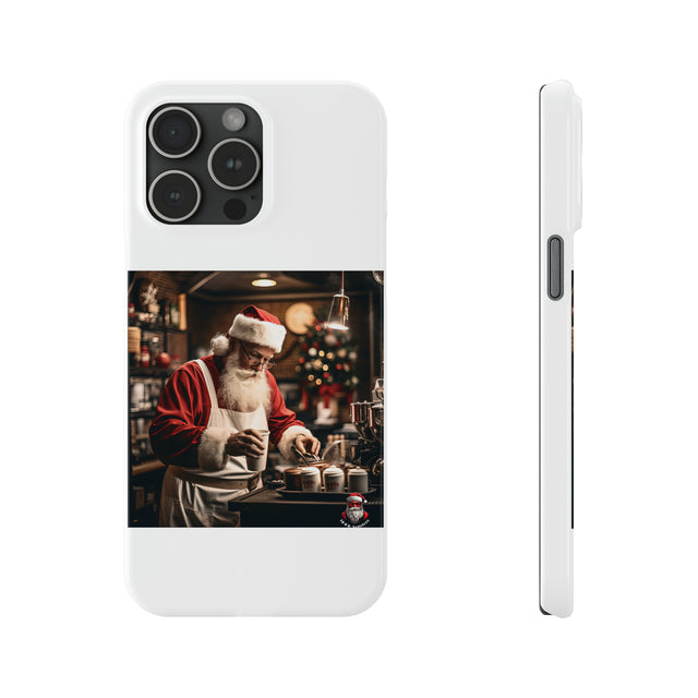 SANTA CLAUS #5  BARISTA Slim Phone Cases