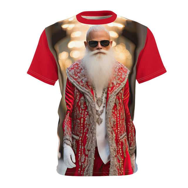 SANTA CLAUS #18 FASHION DESIGNER Unisex Cut & Sew Tee (AOP)