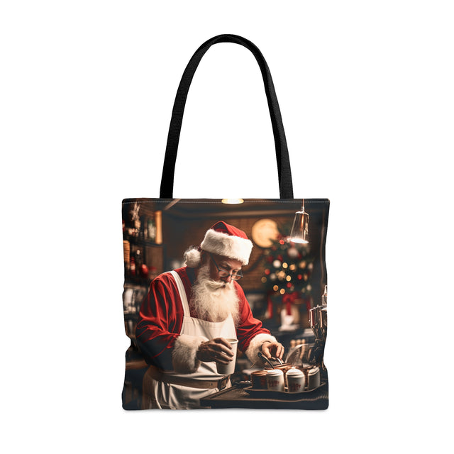 SANTA CLAUS #5 Barista: Tote Bag (AOP)