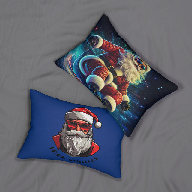 SANTA CLAUS #19 GLIDING NIGHT Spun Polyester Lumbar Pillow