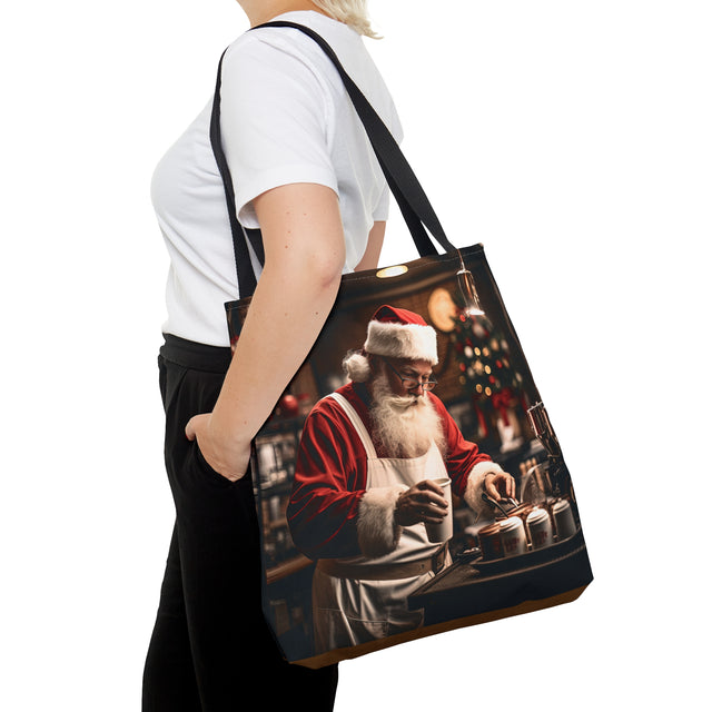 SANTA CLAUS #5 Barista: Tote Bag (AOP)