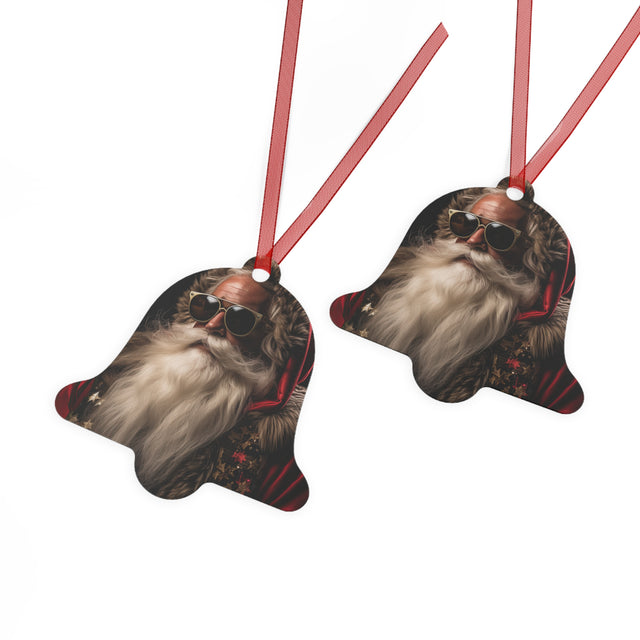 SANTA CLAUS #12 REFLECTING Metal Ornaments