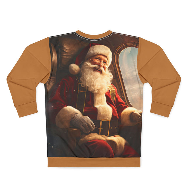 SANTA CLAUS #6 On the plane Unisex Sweatshirt (AOP)