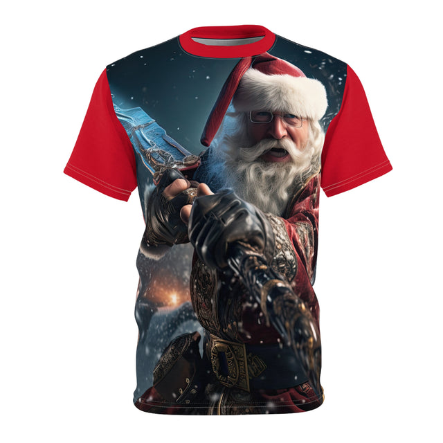 SANTA CLAUS #22 SWORDFIGHTER Unisex Cut & Sew Tee (AOP)