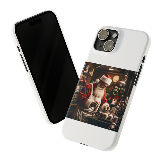 SANTA CLAUS #5  BARISTA Slim Phone Cases