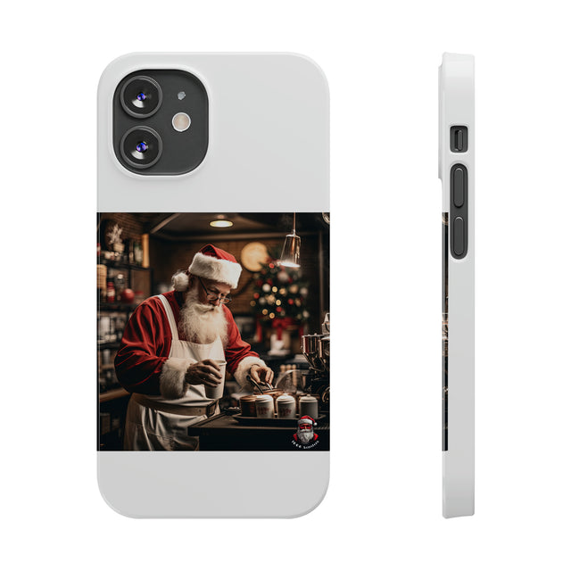 SANTA CLAUS #5  BARISTA Slim Phone Cases