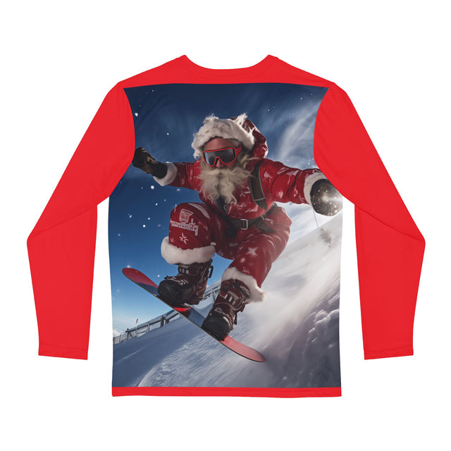 SANTA CLAUS #1 Champion Snowboarder Men's Long Sleeve Shirt