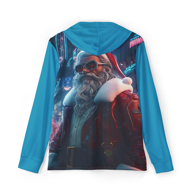 SANTA CLAUS #8 New York : Men's Sports Warmup Hoodie (AOP)