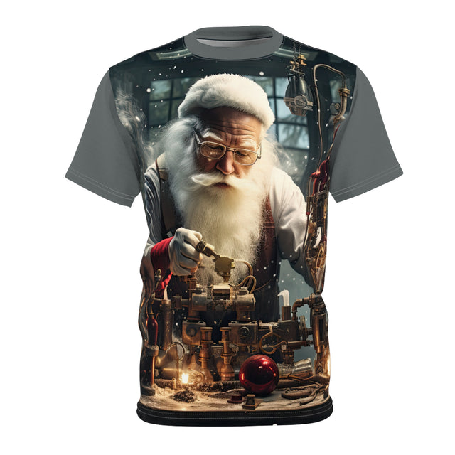 Santa Claus #13 Mad Scientist Unisex Cut & Sew Tee (AOP)