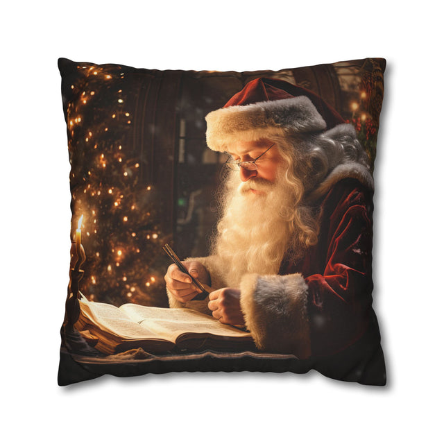 SANTA CLAUS #20 PASSIONATE POET Spun Polyester Square Pillow Case