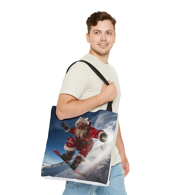 SANTA CLAUS #1 Champion Snowboarder Tote Bag (AOP)