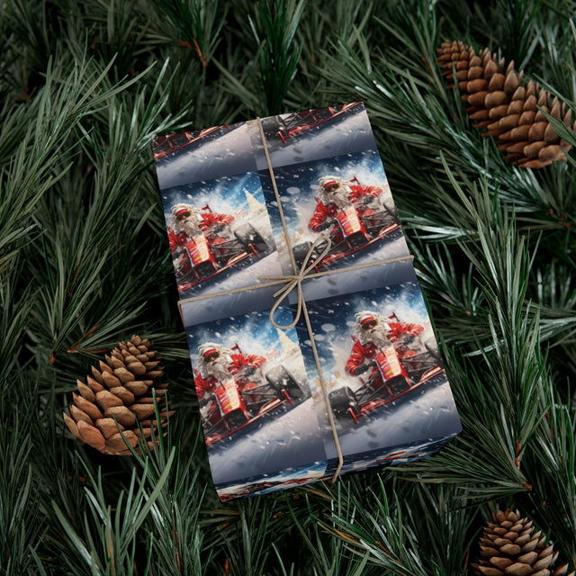 SANTA CLAUS #17 F1 DRIVER Gift Wrap Papers