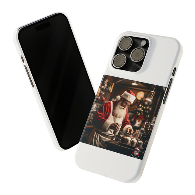 SANTA CLAUS #5  BARISTA Slim Phone Cases