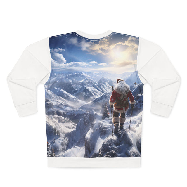 SANTA CLAUS #15 MOUNTAIN STROLL Unisex Sweatshirt (AOP)