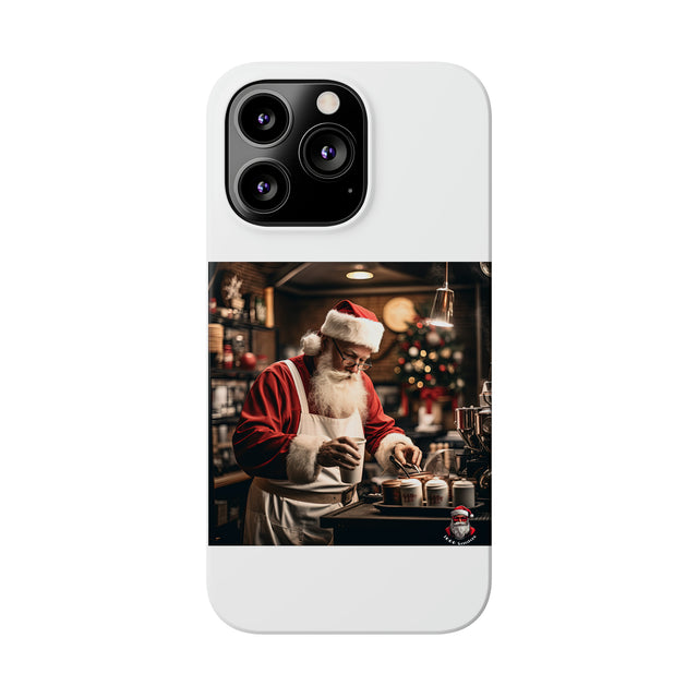 SANTA CLAUS #5  BARISTA Slim Phone Cases