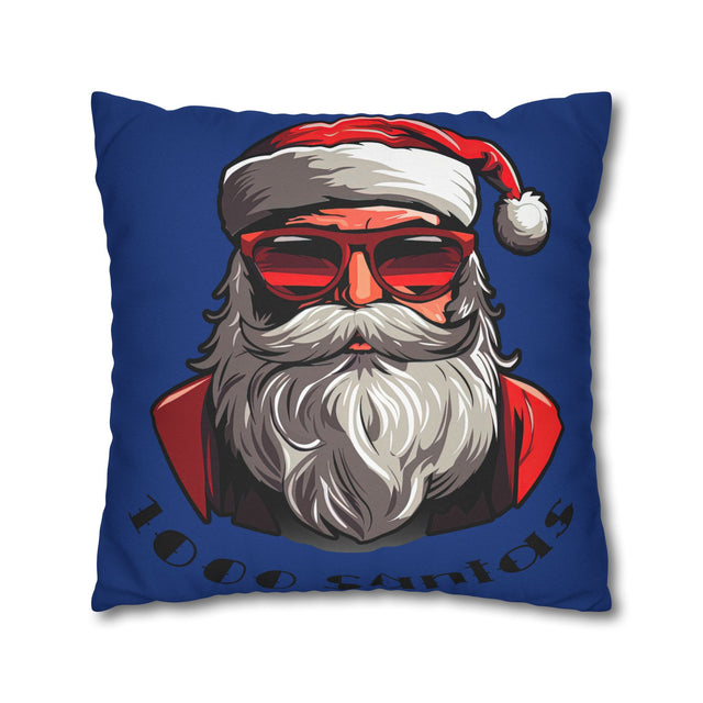 SANTA CLAUS #19 GLIDING NIGHT Spun Polyester Square Pillow Case