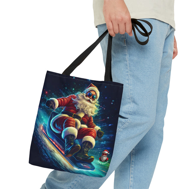 SANTA CLAUS #19 GLIDING NIGHT Tote Bag (AOP)