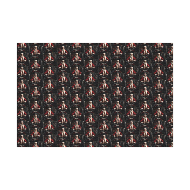 SANTA CLAUS #2 Personal Trainer Gift Wrap Papers