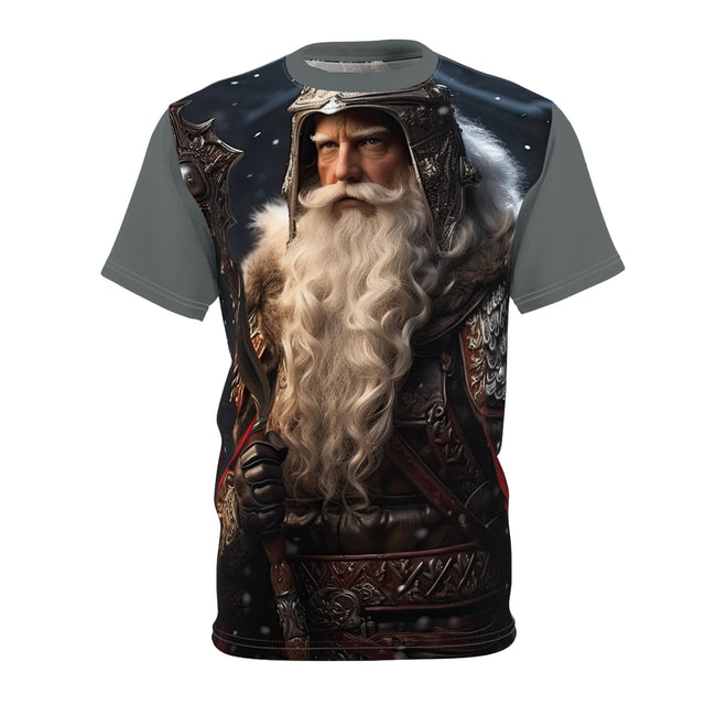 SANTA CLAUS #9 SHINING ARMOR Unisex Cut & Sew Tee (AOP)