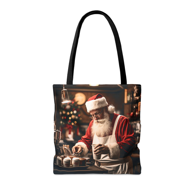 SANTA CLAUS #5 Barista: Tote Bag (AOP)