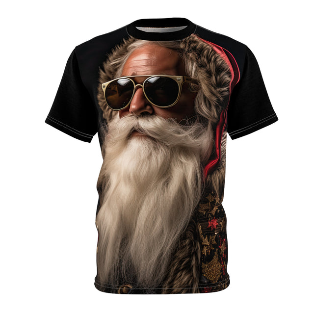 SANTA CLAUS #12 Reflecting :  Unisex Cut & Sew Tee (AOP)