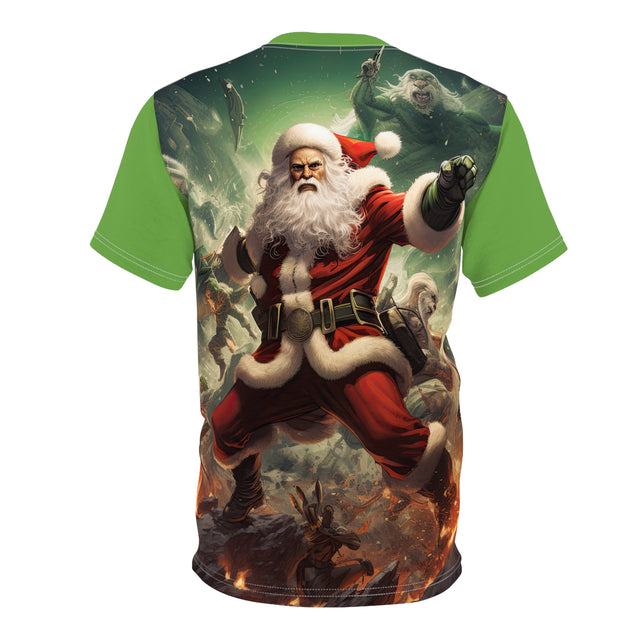 SANTA CLAUS #11 GALAXY HERO Unisex Cut & Sew Tee (AOP)