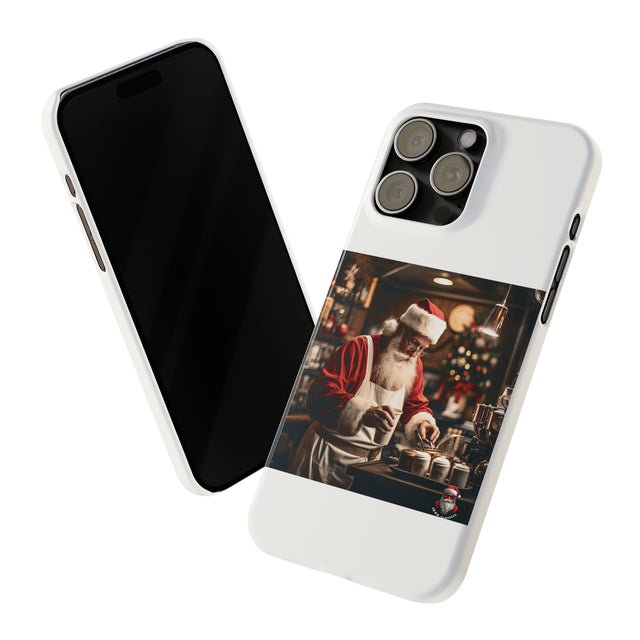 SANTA CLAUS #5  BARISTA Slim Phone Cases