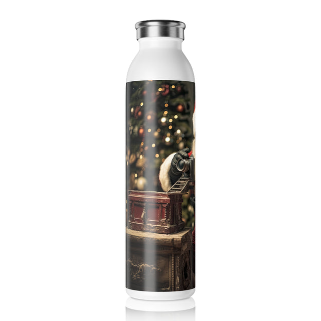 SANTA CLAUS #14 PHOTOGRAPHER Slim Water Bottle