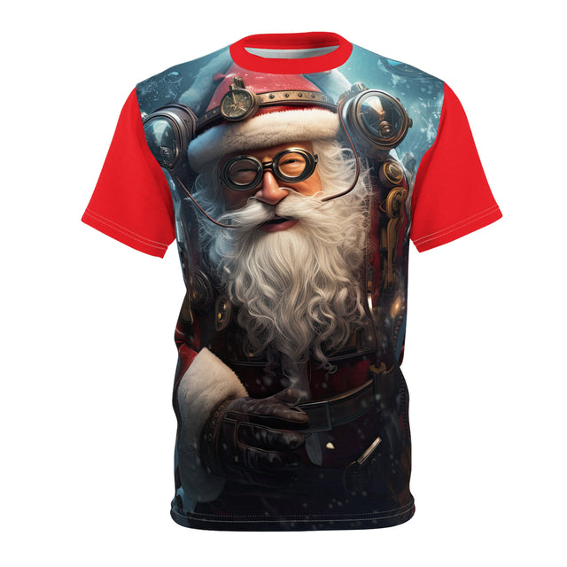 SANTA CLAUS #10 DEPTHS OF OCEAN Unisex Cut & Sew Tee (AOP)