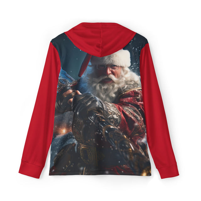 SANTA CLAUS #22 SWORDFIGHTER Men's Sports Warmup Hoodie (AOP)