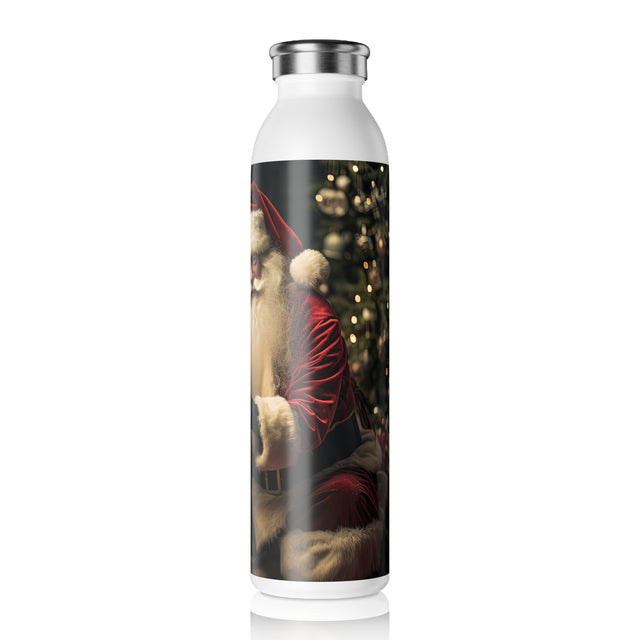 SANTA CLAUS #14 PHOTOGRAPHER Slim Water Bottle