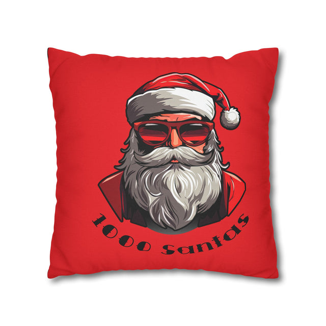 SANTA CLAUS #12 REFLECTING Spun Polyester Square Pillow Case