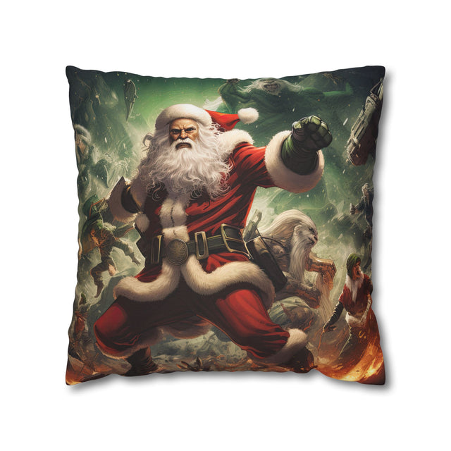 SANTA CLAUS #11 GALAXY HERO Spun Polyester Square Pillow Case