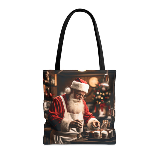 SANTA CLAUS #5 Barista: Tote Bag (AOP)