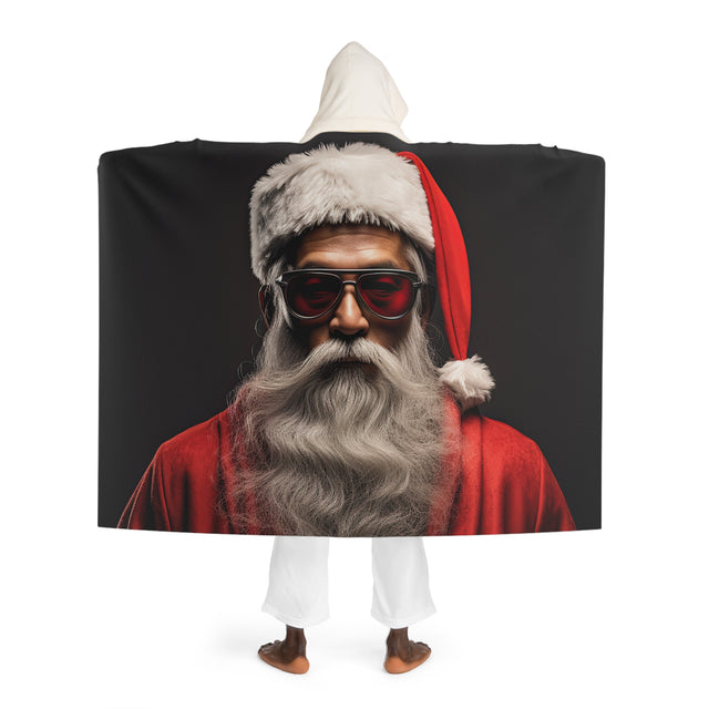 SANTA CLAUS #7  Master: Hooded Sherpa Fleece Blanket