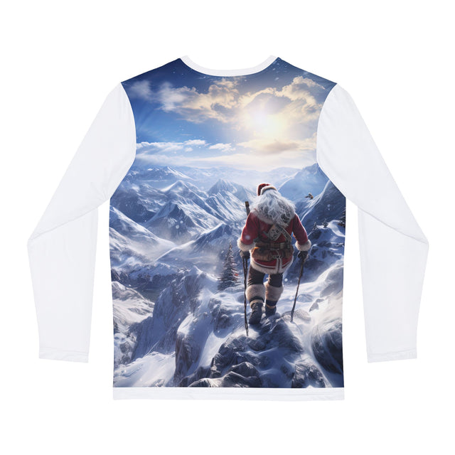 SANTA CLAUS #15 Mountain Stroll : Men's Long Sleeve Shirt (AOP)