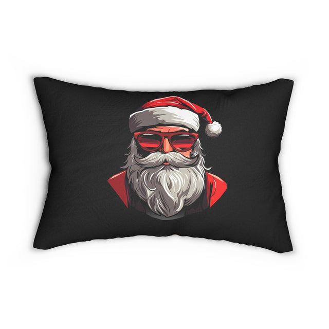 SANTA CLAUS #12 REFLECTING Spun Polyester Lumbar Pillow